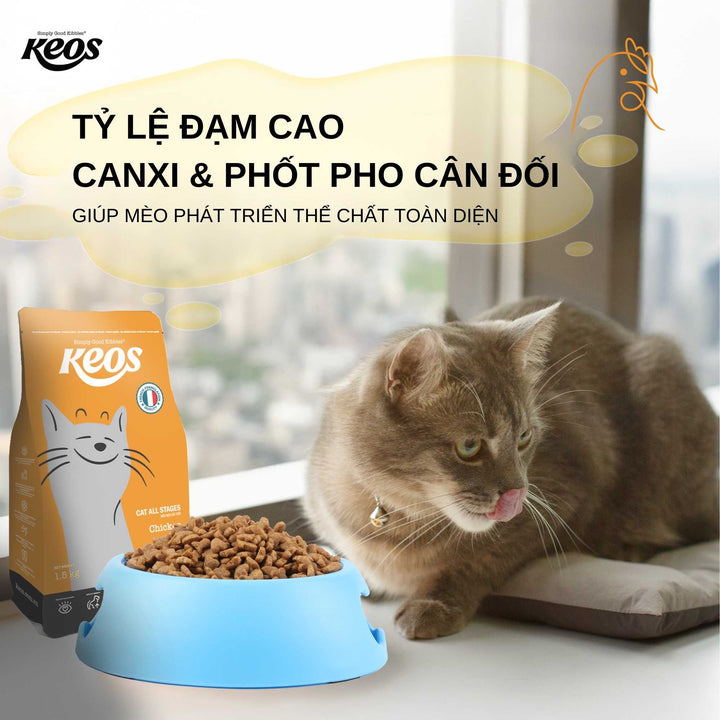 [350g - 1.5Kg] Hạt Keos Cho Mèo Mọi Lứa Tuổi, Nhiều Vị