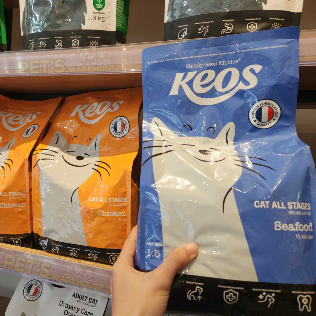 [350g - 1.5Kg] Hạt Keos Cho Mèo Mọi Lứa Tuổi, Nhiều Vị