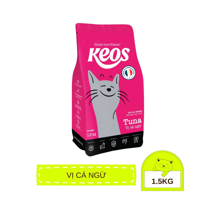 [350g - 1.5Kg] Hạt Keos Cho Mèo Mọi Lứa Tuổi, Nhiều Vị