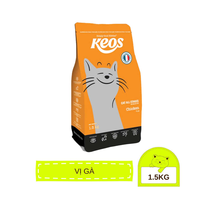 [350g - 1.5Kg] Hạt Keos Cho Mèo Mọi Lứa Tuổi, Nhiều Vị