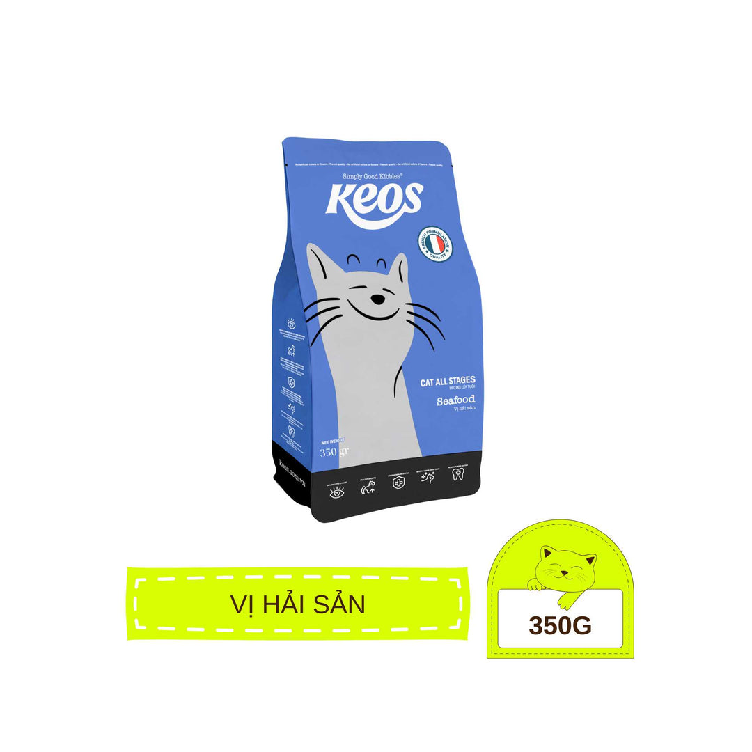 [350g - 1.5Kg] Hạt Keos Cho Mèo Mọi Lứa Tuổi, Nhiều Vị