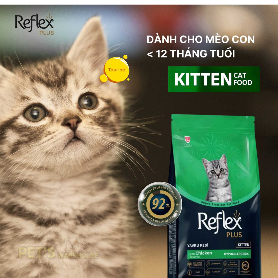 Hạt Reflex Plus Thổ Nhĩ Kỳ cho mèo mọi lứa tuổi, 1.5kg