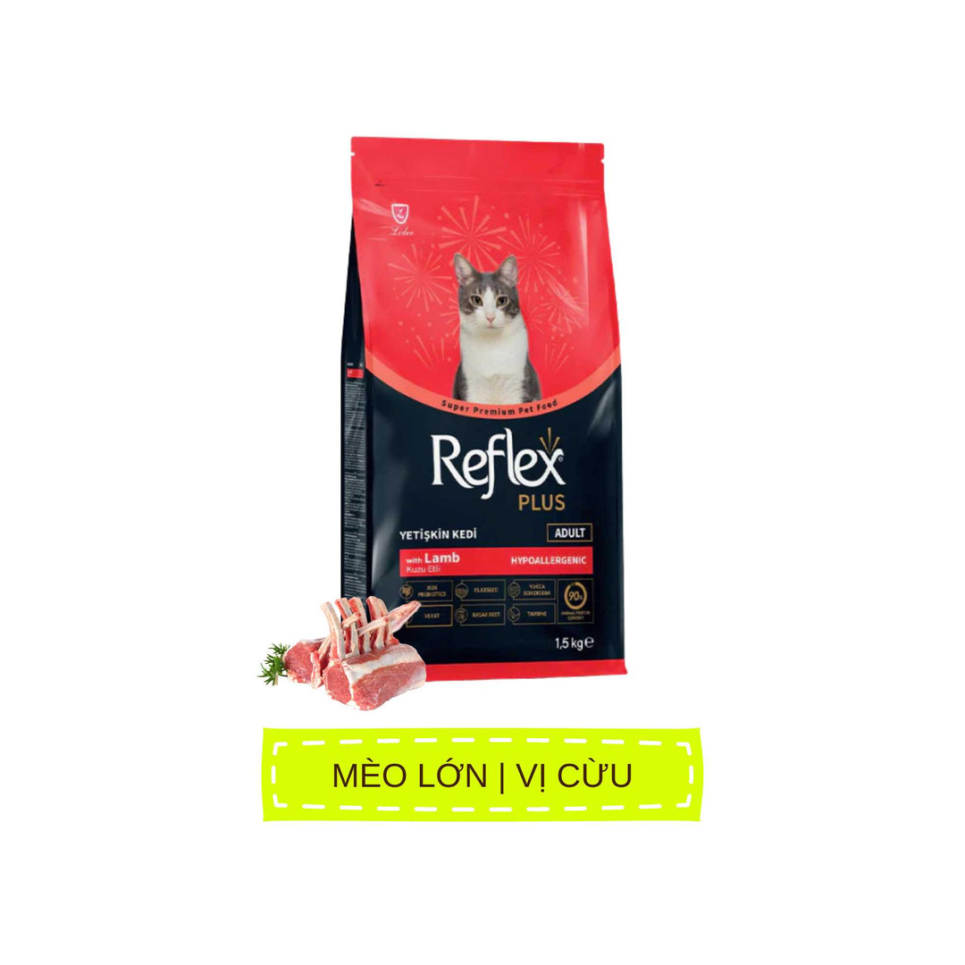 Hạt Reflex Plus Thổ Nhĩ Kỳ cho mèo mọi lứa tuổi, 1.5kg