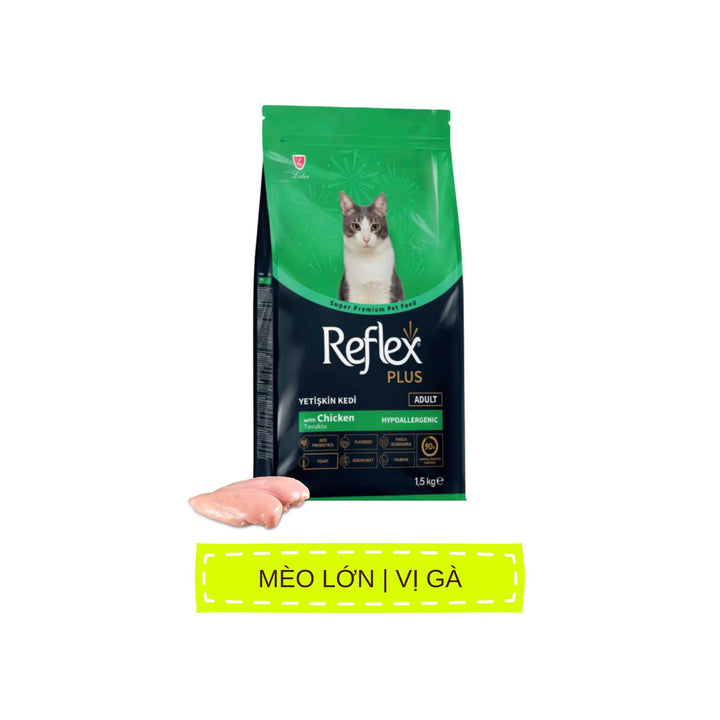 Hạt Reflex Plus Thổ Nhĩ Kỳ cho mèo mọi lứa tuổi, 1.5kg