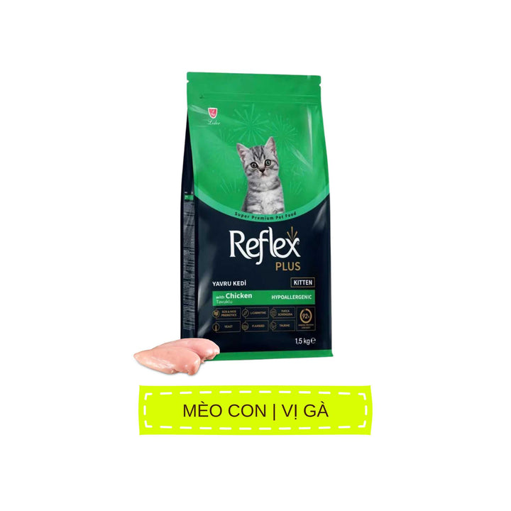 Hạt Reflex Plus Thổ Nhĩ Kỳ cho mèo mọi lứa tuổi, 1.5kg