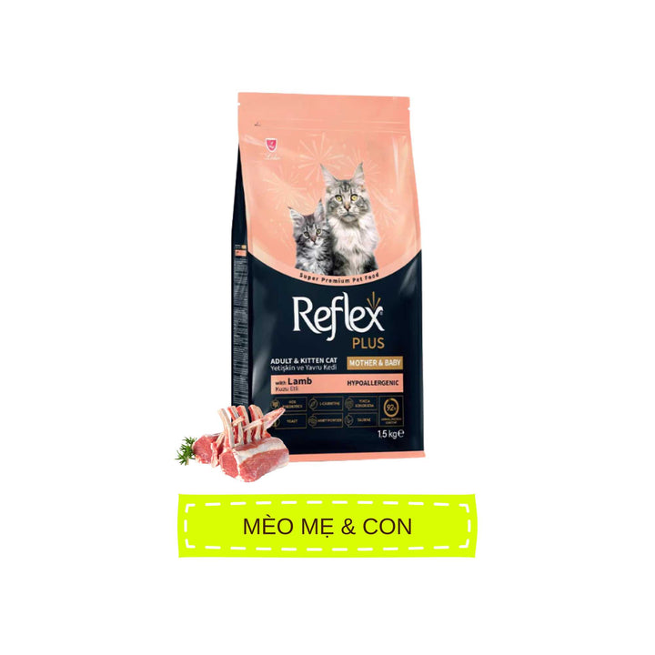Hạt Reflex Plus Thổ Nhĩ Kỳ cho mèo mọi lứa tuổi, 1.5kg