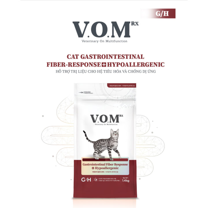 Hạt V.O.M Dinh Dưỡng Hỗ Trợ Đa Chức Năng Cho Mèo, Túi 1.4Kg