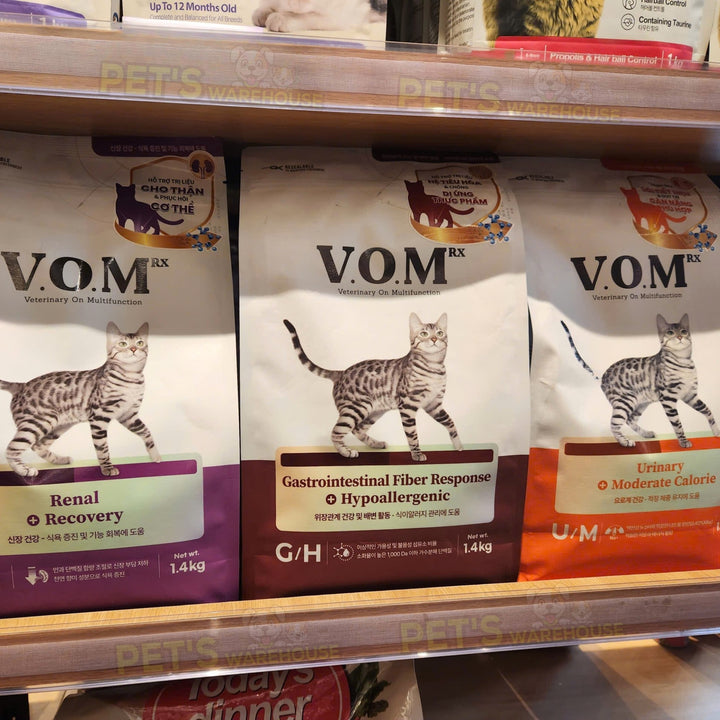 Hạt V.O.M Dinh Dưỡng Hỗ Trợ Đa Chức Năng Cho Mèo, Túi 1.4Kg