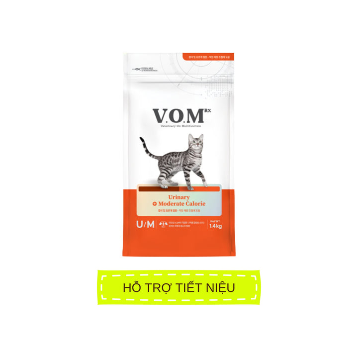 Hạt V.O.M Dinh Dưỡng Hỗ Trợ Đa Chức Năng Cho Mèo, Túi 1.4Kg