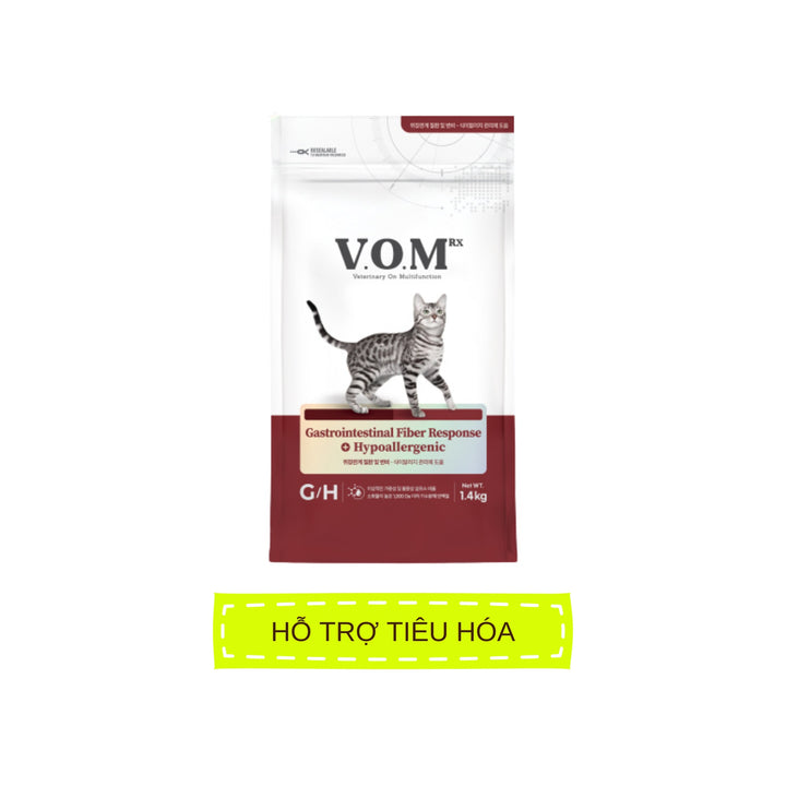 Hạt V.O.M Dinh Dưỡng Hỗ Trợ Đa Chức Năng Cho Mèo, Túi 1.4Kg