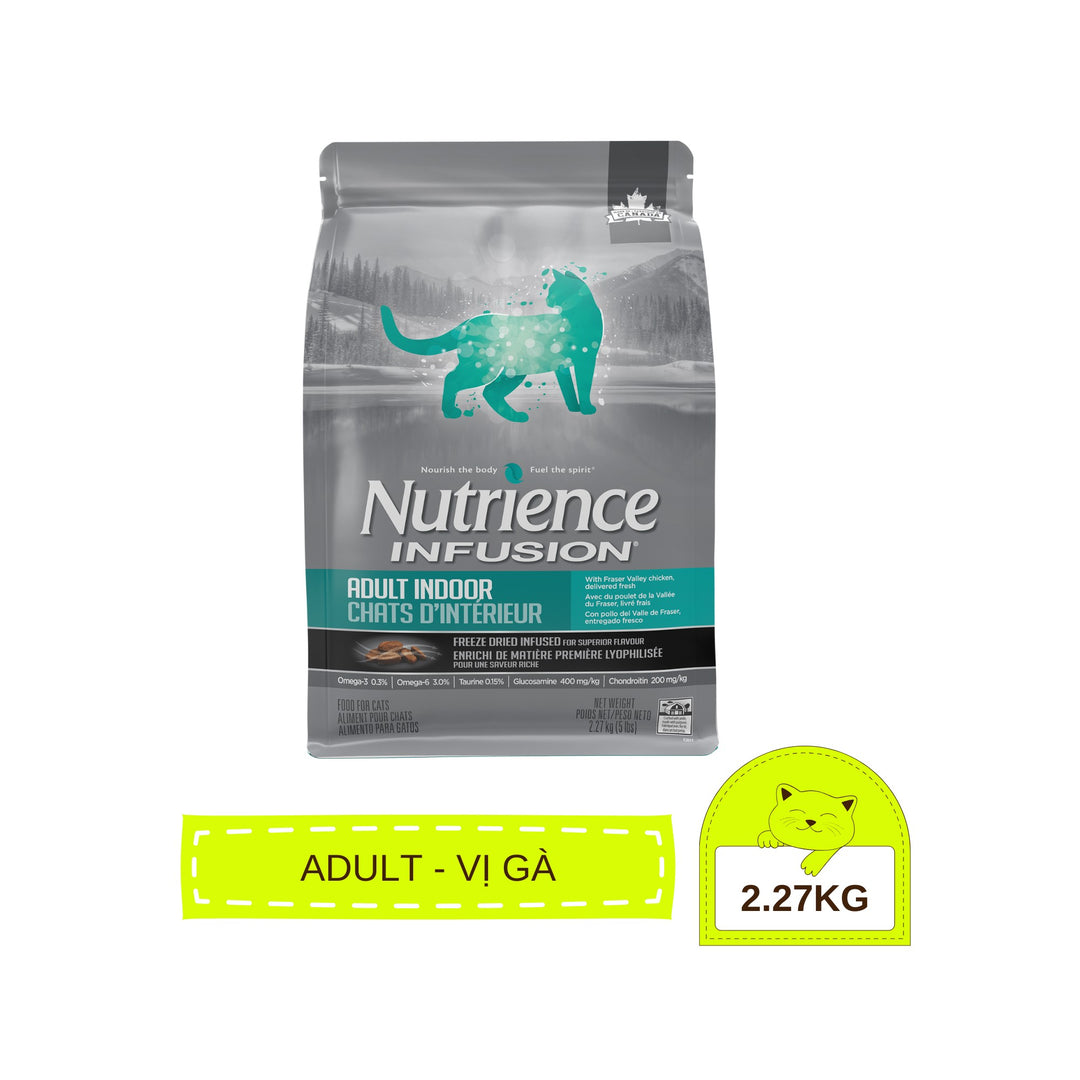 Hạt Nutrience Infusion Cho Mèo Con, Mèo Trưởng Thành 2.27Kg