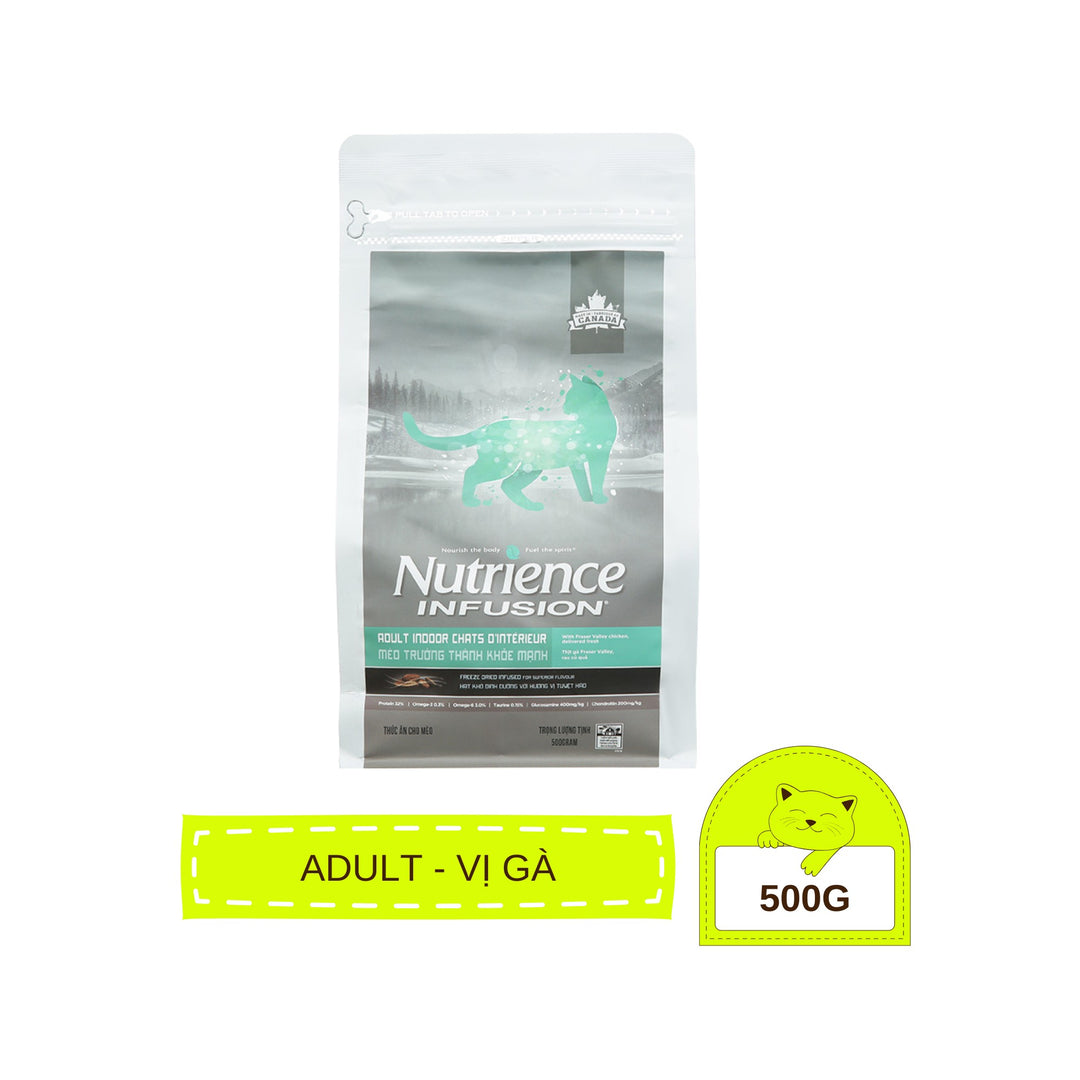 Hạt Nutrience Infusion Cho Mèo Con, Mèo Trưởng Thành 500g
