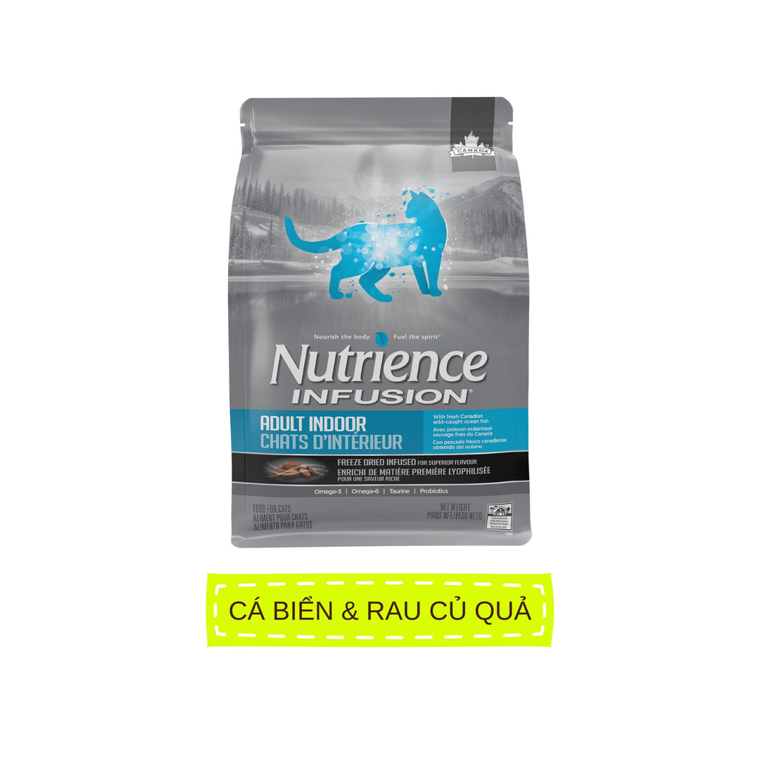 [5Kg] Hạt Nutrience Infusion Adult Indoor Cho Mèo Trưởng Thành Nuôi Trong Nhà