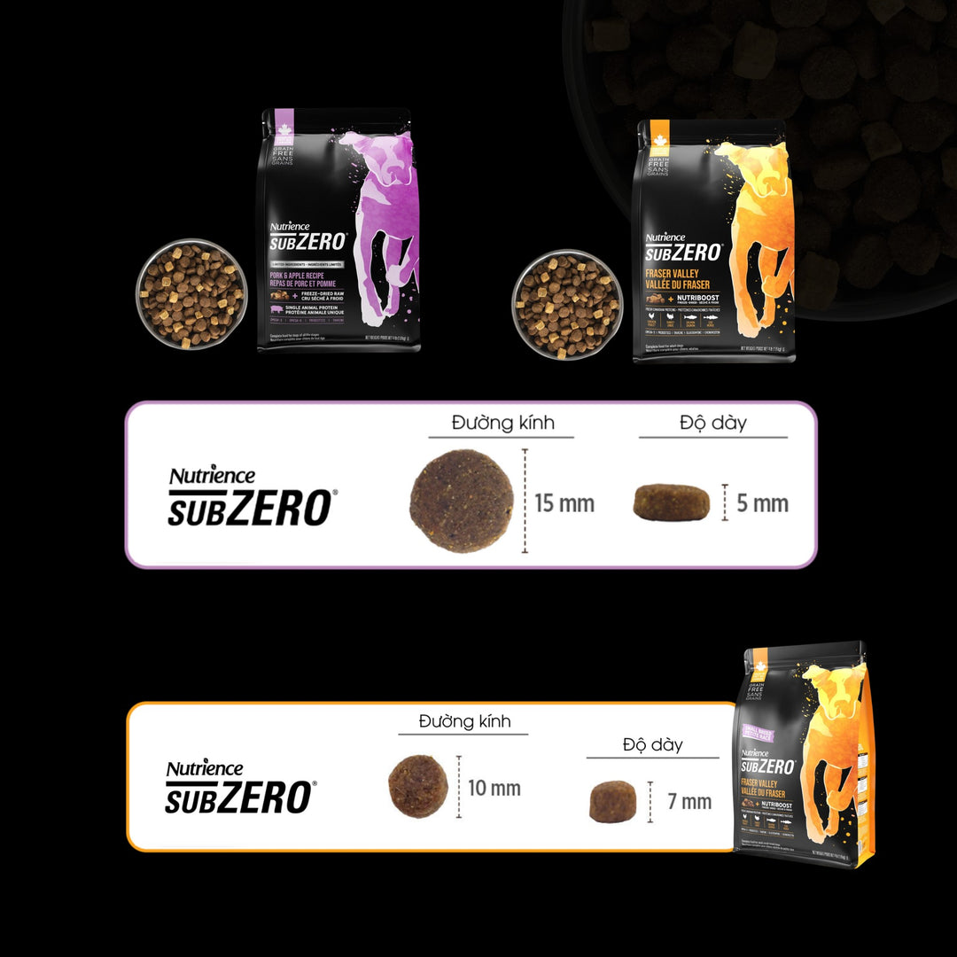 [500g - 1.8Kg] Hạt Nutrience Subzero Grain-free Cho Chó Mọi Lứa Tuổi