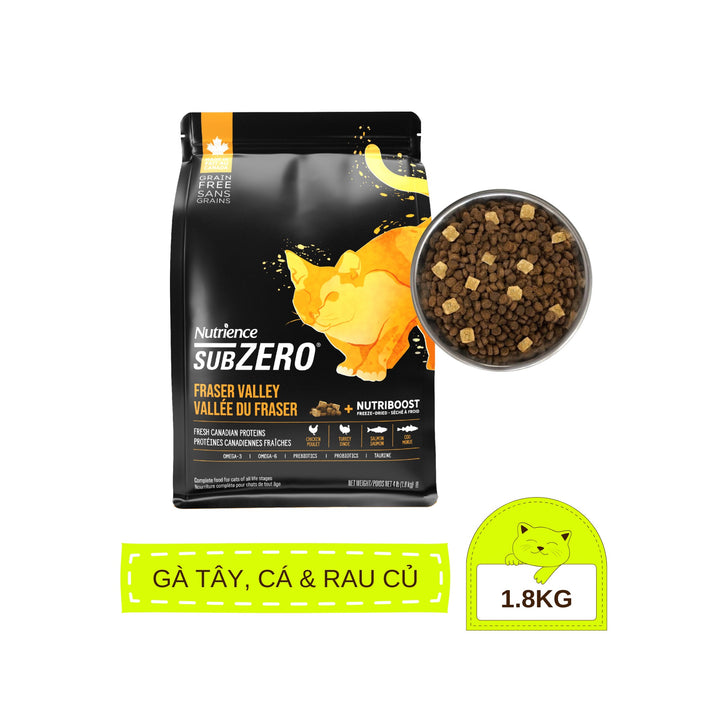 [500g - 1.8Kg] Hạt Nutrience Subzero Cho Mèo Mọi Lứa Tuổi