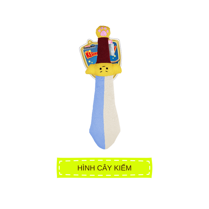 Gối Ôm CattyMan Cho Mèo, Hình Cây Chổi & Cây Kiếm