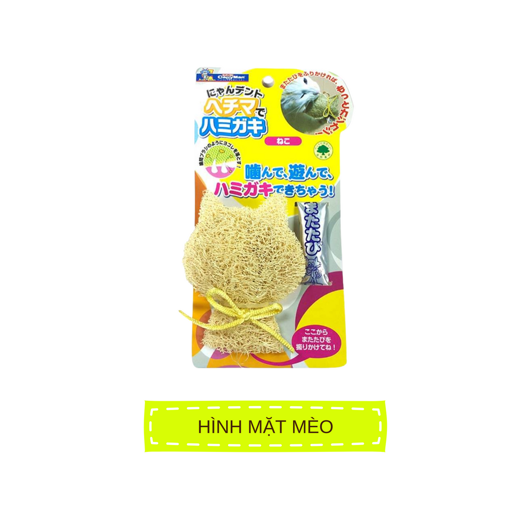 Đồ Chơi Xơ Mướp CattyMan Cho Mèo, Hình Cá & Hình Mặt Mèo