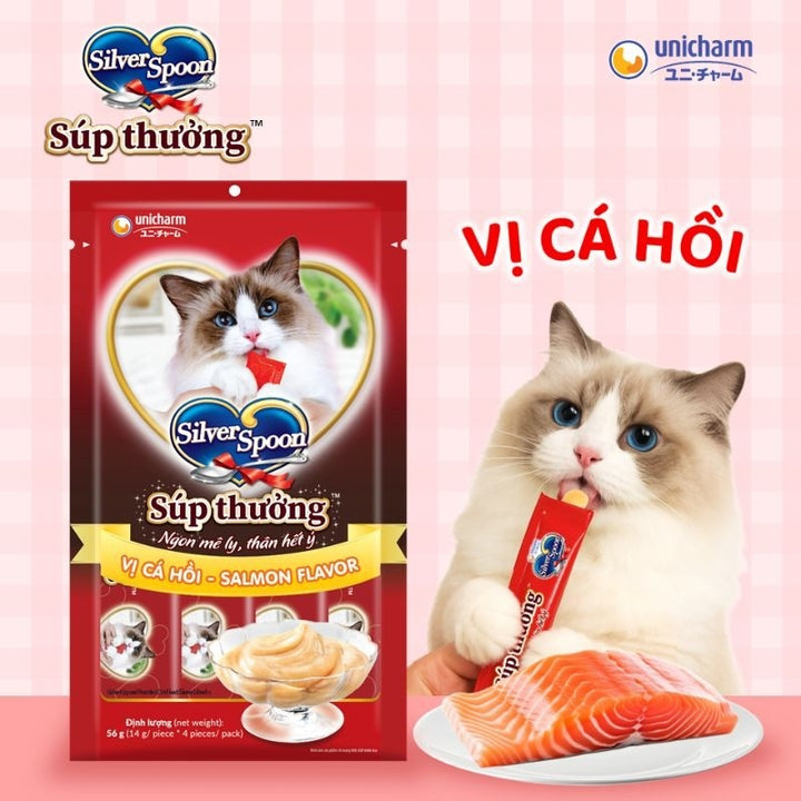 Súp Thưởng Mèo Silver Spoon Gói 4 Tuýp