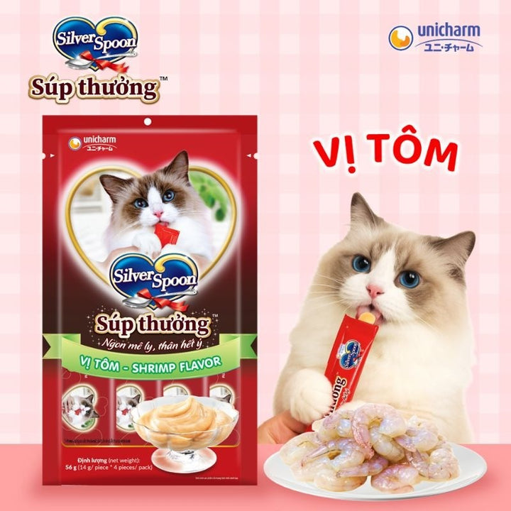 Súp Thưởng Mèo Silver Spoon Gói 4 Tuýp