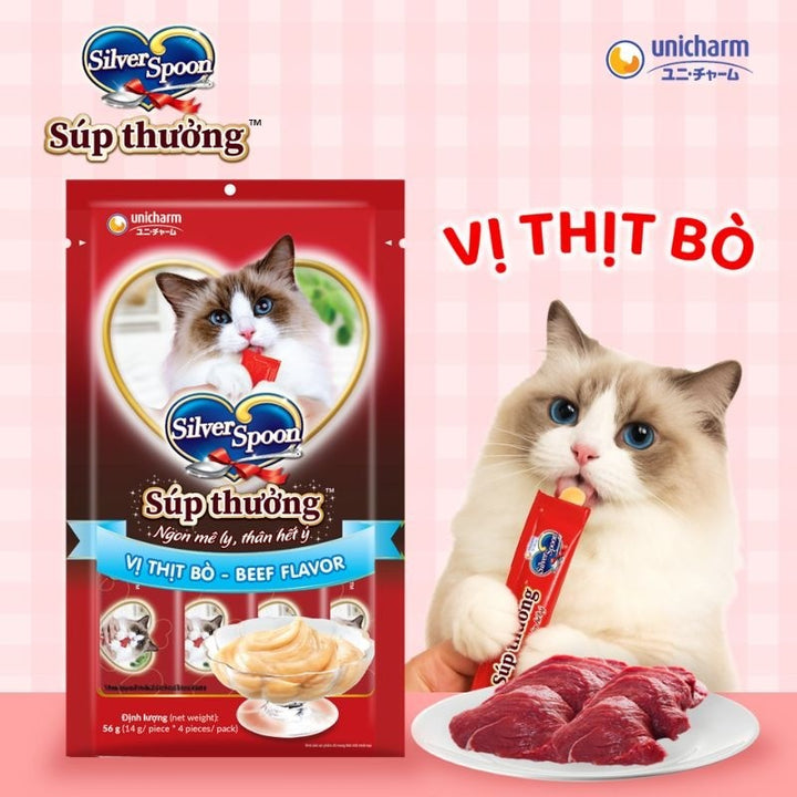 Súp Thưởng Mèo Silver Spoon Gói 4 Tuýp
