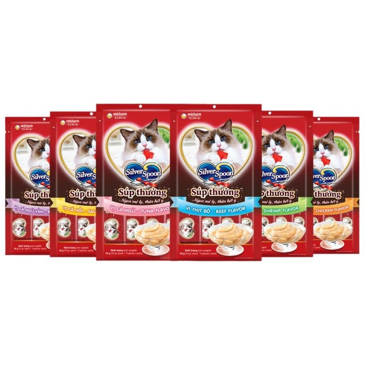 Súp Thưởng Mèo Silver Spoon Gói 4 Tuýp