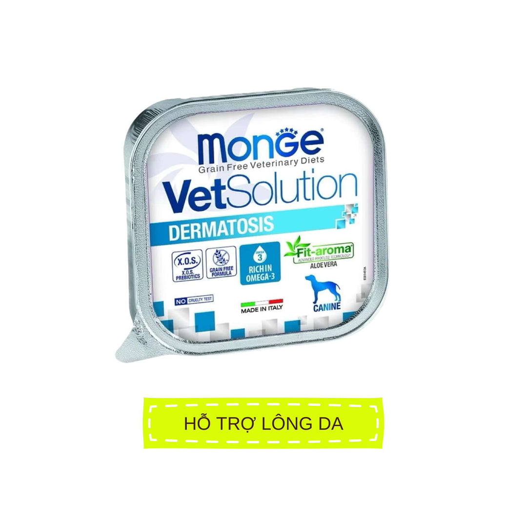 Pate Chó Monge Vet Solution Hỗ Trợ Chăm Sóc Sức Khỏe, Hộp 150g