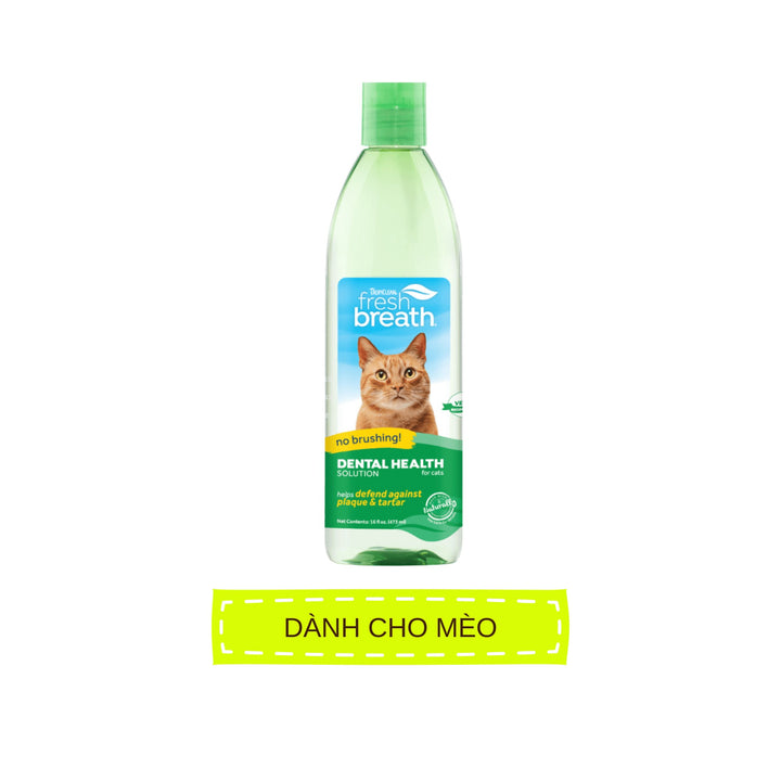 Nước Vệ Sinh Răng Miệng Cho Chó Mèo Tropiclean Fresh Breath, 473ml