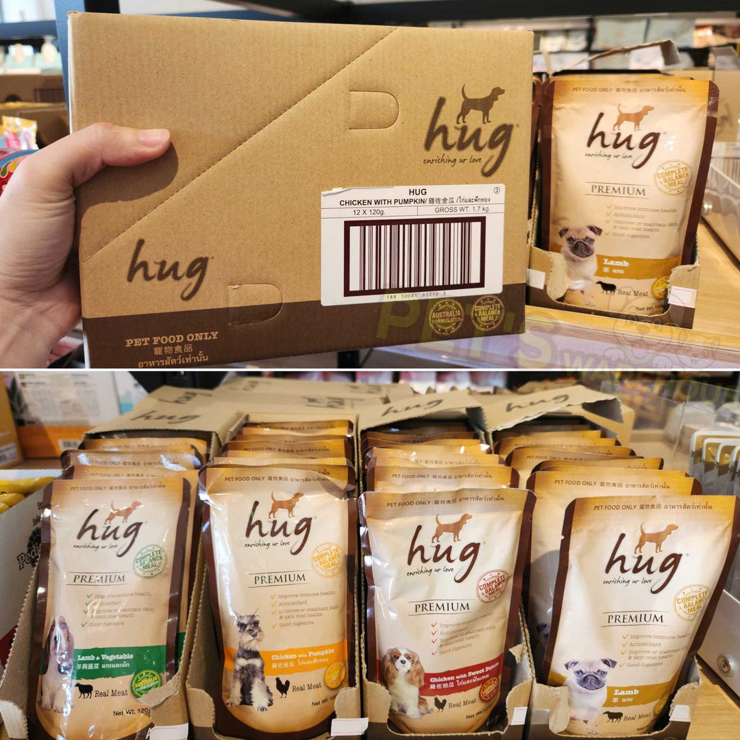 Pate Hug Cho Chó Trưởng Thành, Nhập Khẩu Từ Thái Lan, Nhiều Vị, Gói 120g