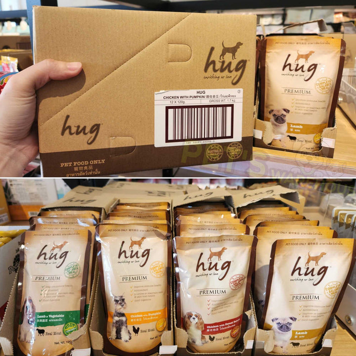 Pate Hug Cho Chó Trưởng Thành, Nhập Khẩu Từ Thái Lan, Nhiều Vị, Gói 120g