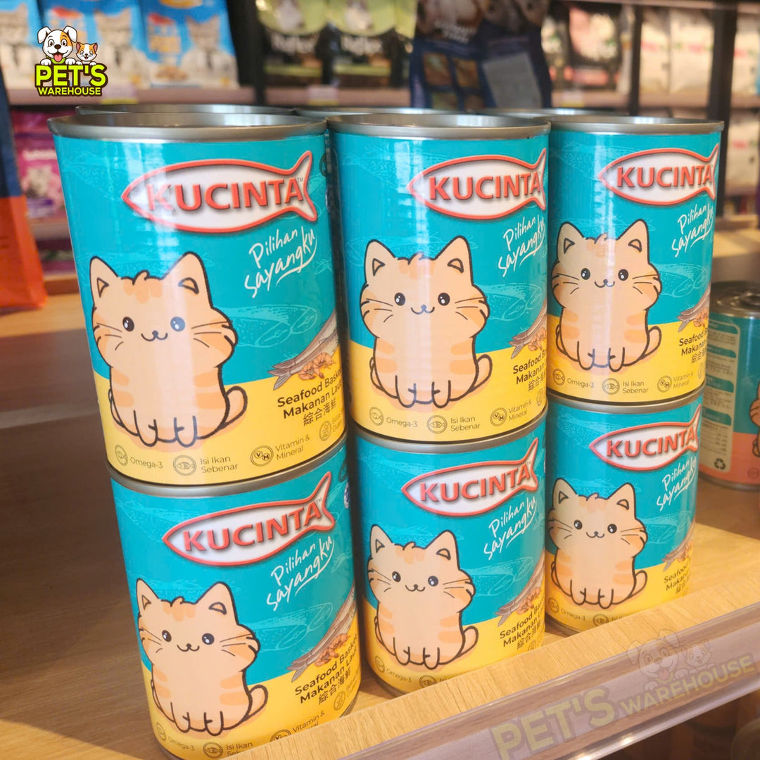 [Combo 12 - 24 Lon] Pate Kucinta Cho Mèo, Lon Lớn 400g Tiết Kiệm