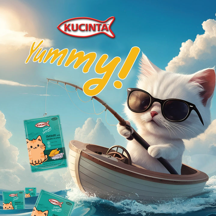 Pate Kucinta Cho Mèo Trưởng Thành, Gói 80g Tiện Lợi, Có Mix Vị