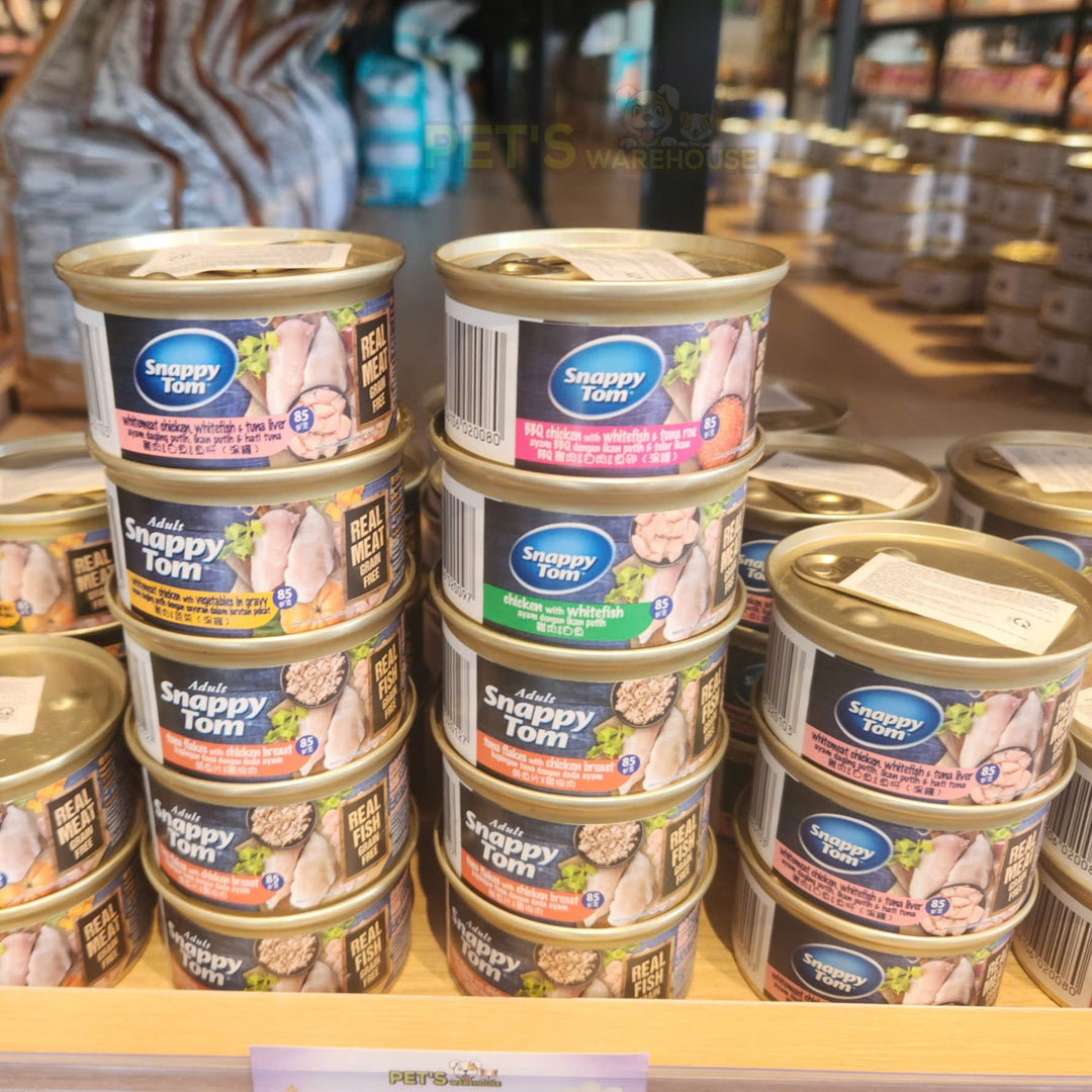 Pate Snappy Tom Premium Cho Mèo Trưởng Thành, Lon 85g