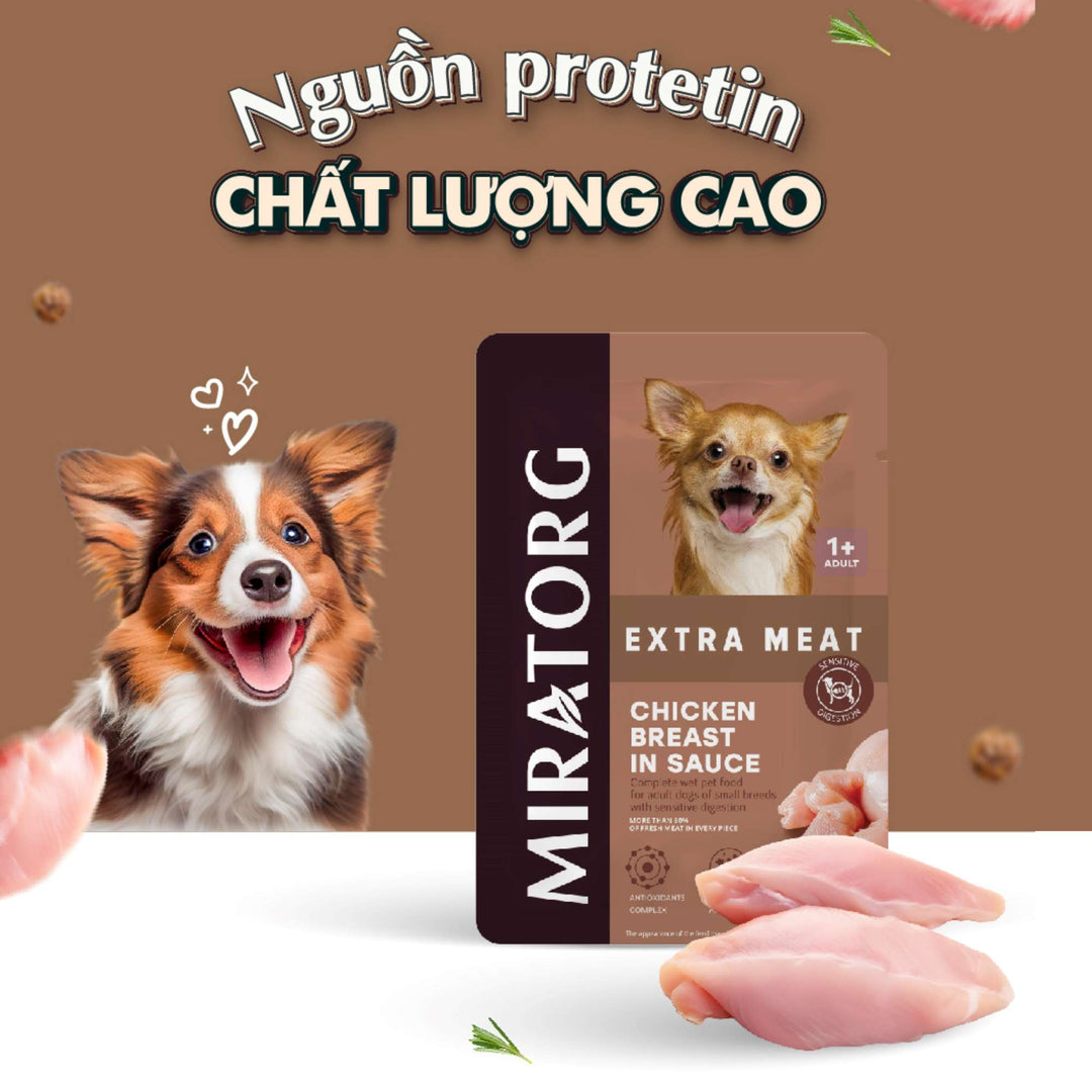 Pate Miratorg Cho Chó Trưởng Thành, Gói 85g, Nhiều Vị