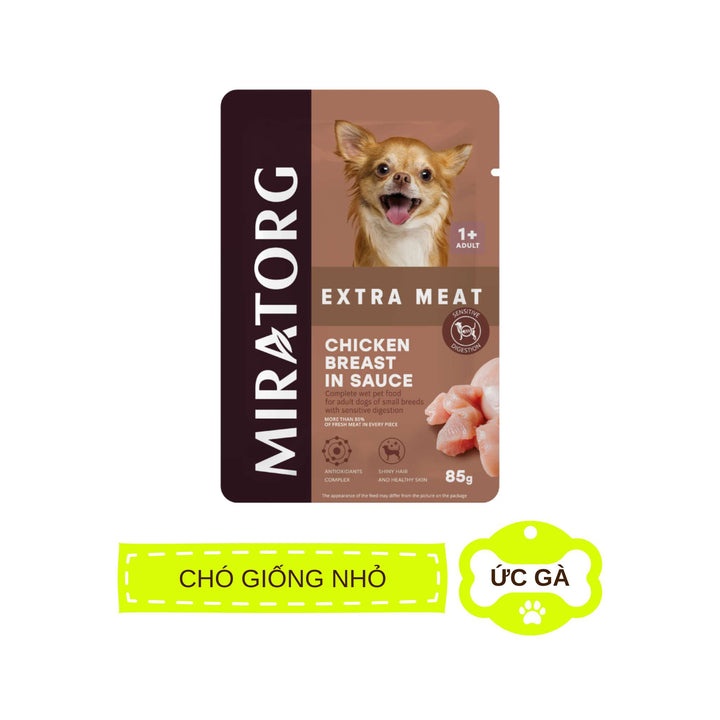 Pate Miratorg Cho Chó Trưởng Thành, Gói 85g, Nhiều Vị