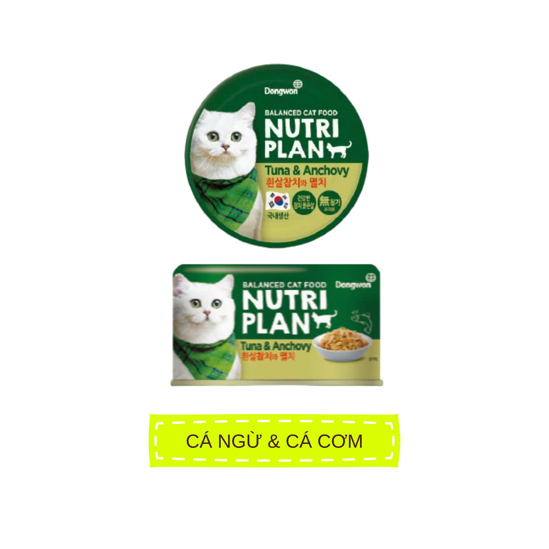 Pate Cho Mèo Nutri Plan Cá Ngừ Mix,Mèo Trưởng Thành, Lon 160g