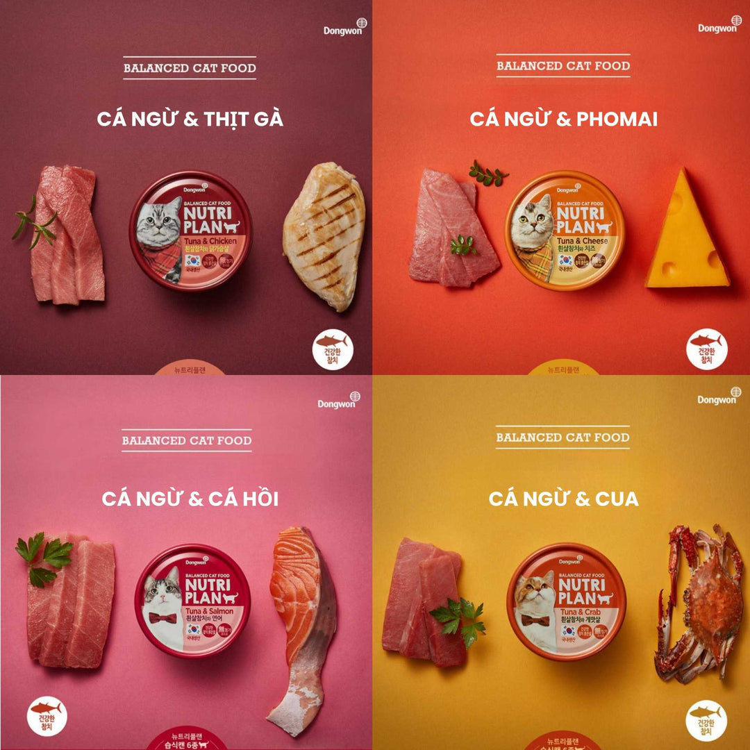 Pate Cho Mèo Nutri Plan Cá Ngừ Mix,Mèo Trưởng Thành, Lon 160g