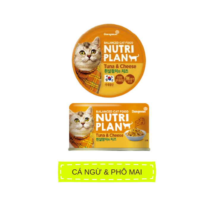 Pate Cho Mèo Nutri Plan Cá Ngừ Mix,Mèo Trưởng Thành, Lon 160g
