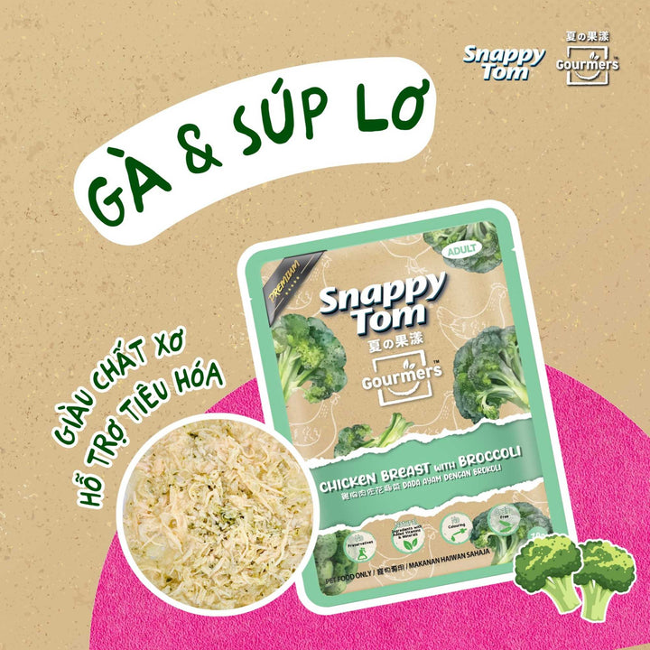 [Combo 24 Gói] Pate Snappy Tom Cho Mèo, Gourmers Series, Phiên Bản Trái Cây Mới, Gói 70g