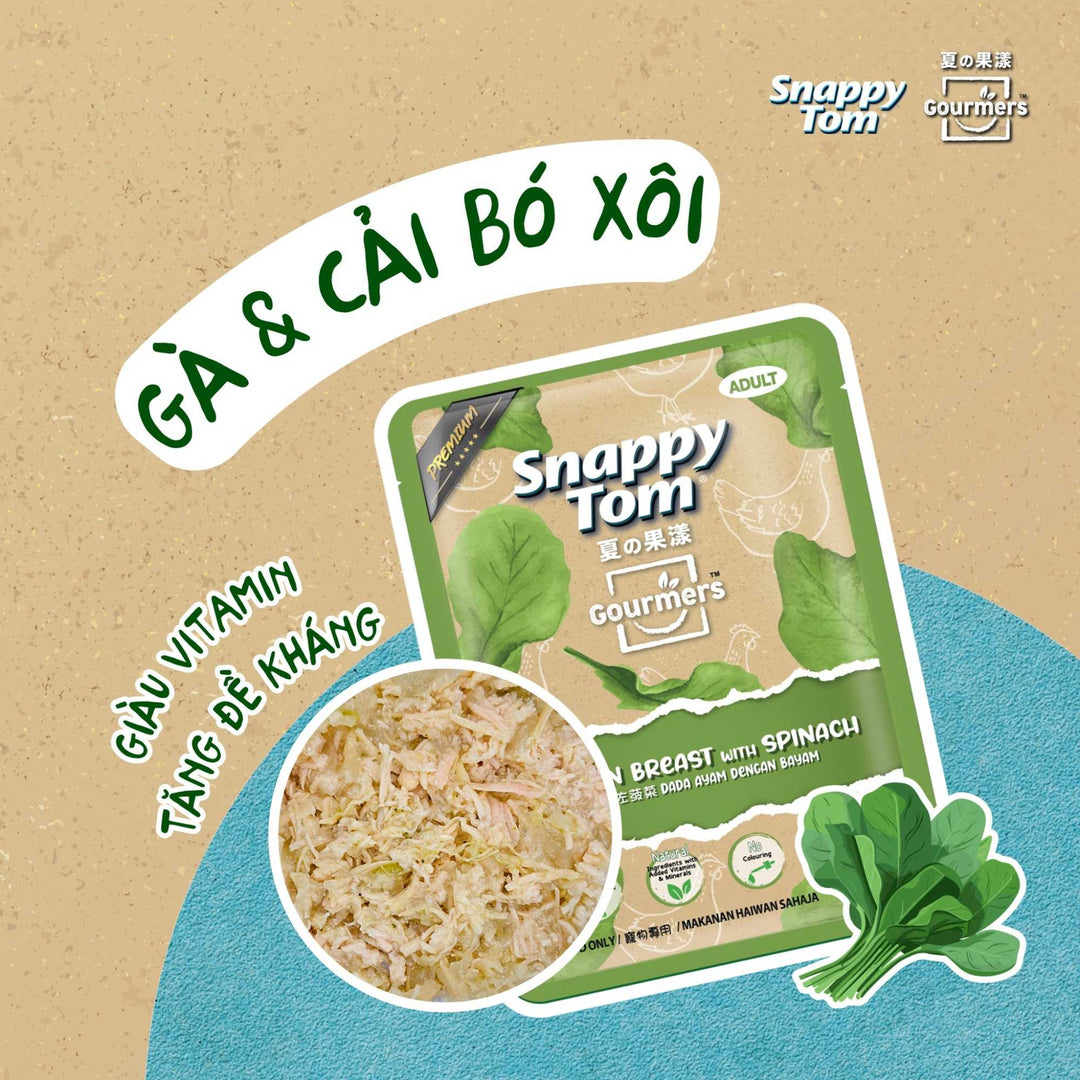 [Combo 24 Gói] Pate Snappy Tom Cho Mèo, Gourmers Series, Phiên Bản Trái Cây Mới, Gói 70g