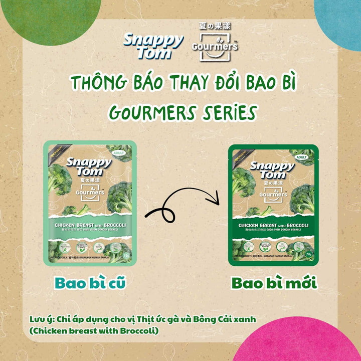 Pate Trái Cây Snappy Tom Cho Mèo, Hương Vị Mới, Gói 70g