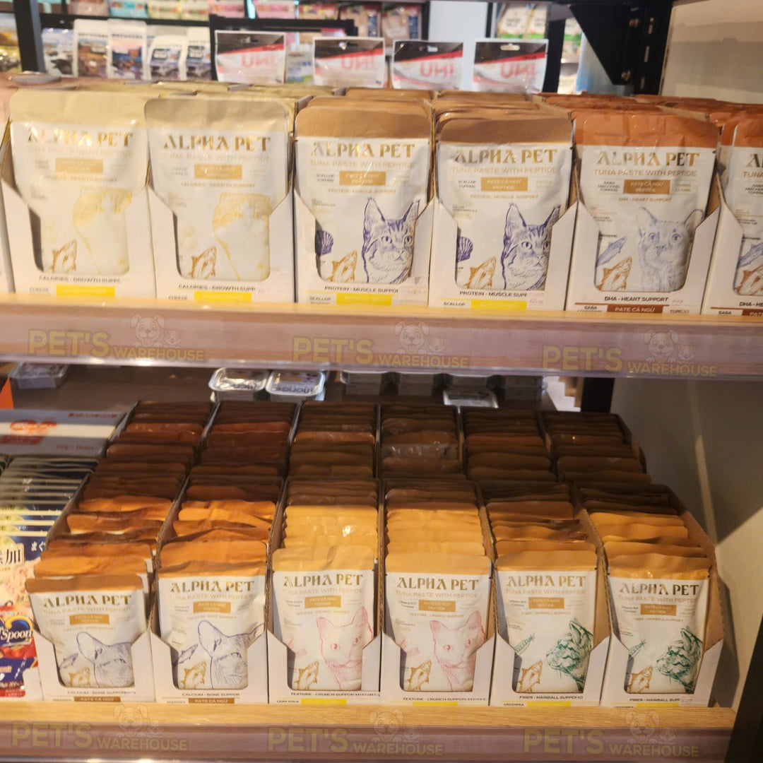 [Combo 12 - 24 Gói] Pate Mèo Alpha Pet Cá Ngừ Peptide, Mèo Mọi Lứa Tuổi, Mix 8 Loại Topping, Gói 60g