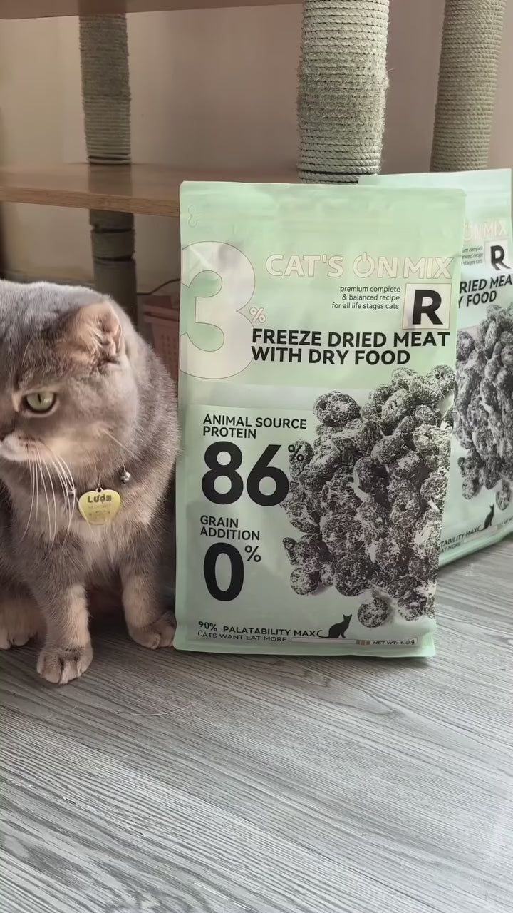 [350G - 1.4KG] Hạt Cho Mèo Cat's On Mix R, Mix T, Có Topping