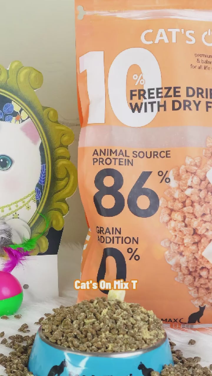[350G - 1.4KG] Hạt Cho Mèo Cat's On Mix R, Mix T, Có Topping