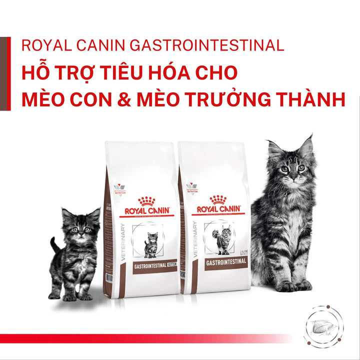 Hạt Royal Canin Gastrointestinal Hỗ Trợ Tiêu Hóa Cho Mèo Con & Mèo Trưởng Thành, Túi 2Kg