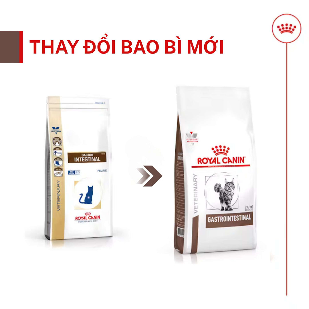 Hạt Royal Canin Gastrointestinal Hỗ Trợ Tiêu Hóa Cho Mèo Con & Mèo Trưởng Thành, Túi 2Kg
