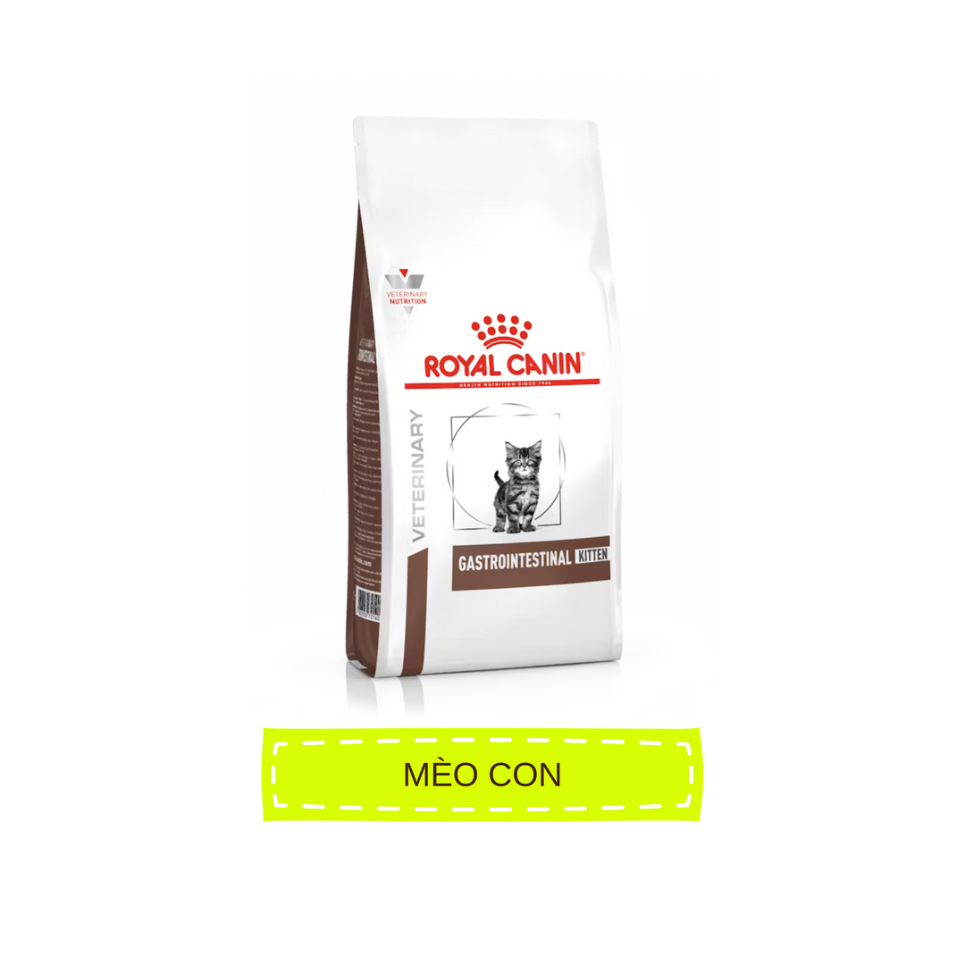 Hạt Royal Canin Gastrointestinal Hỗ Trợ Tiêu Hóa Cho Mèo Con & Mèo Trưởng Thành, Túi 2Kg
