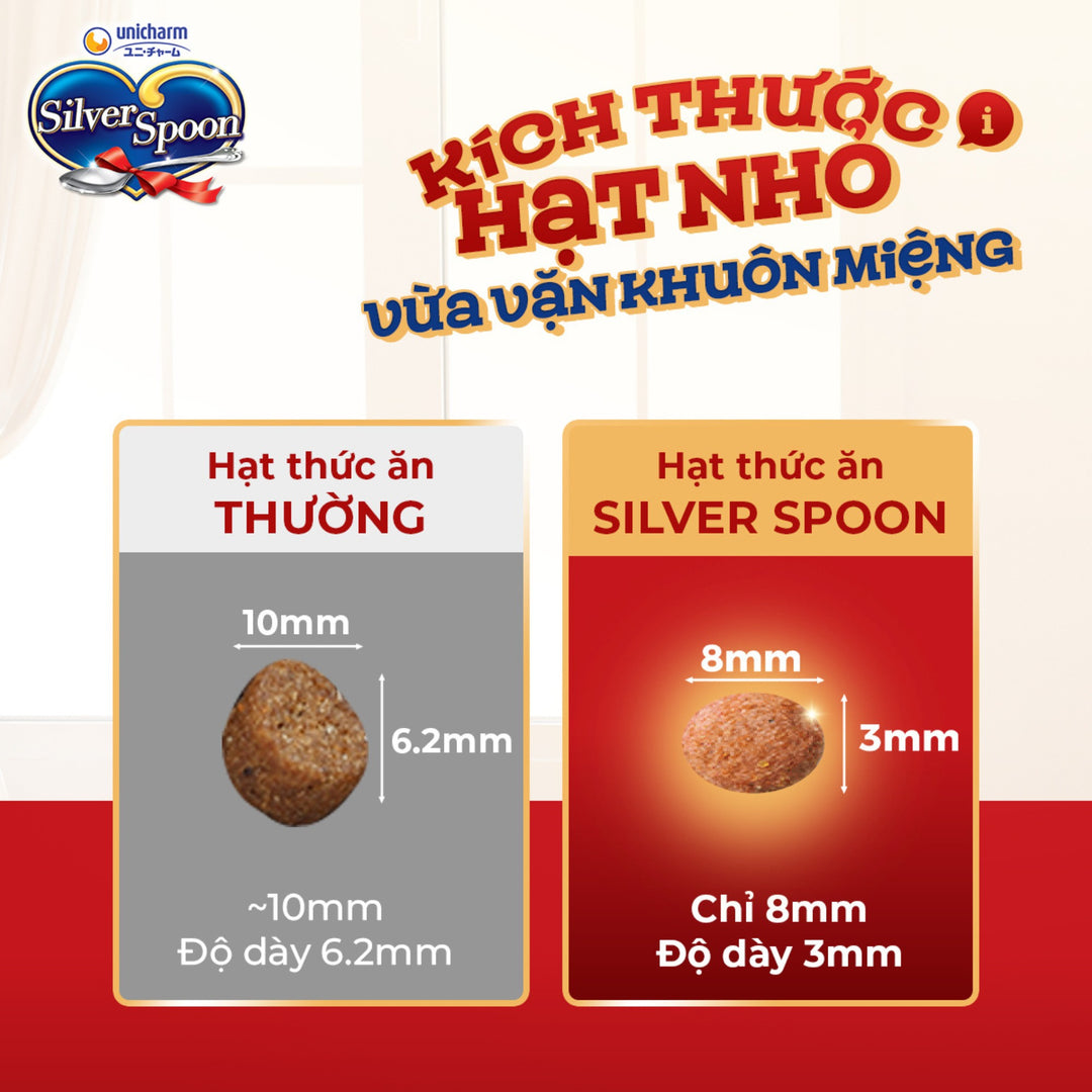 Hạt Silver Spoon (Nhật Bản) Cho Mèo Mọi Lứa Tuổi, Dòng Thơm Ngon, Túi 1Kg