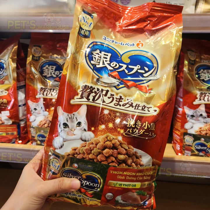 Hạt Silver Spoon (Nhật Bản) Cho Mèo Mọi Lứa Tuổi, Dòng Thơm Ngon, Túi 1Kg