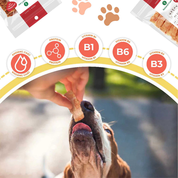 Snack Natural Core Thịt Gà / Vịt Sấy Cứng & Sấy Mềm Cho Chó, 180g