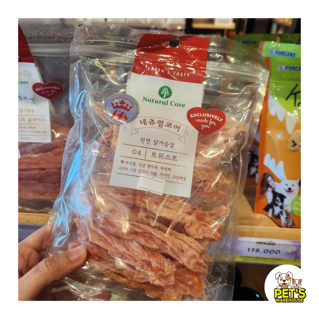 Snack Natural Core Thịt Gà / Vịt Sấy Cứng & Sấy Mềm Cho Chó, 180g